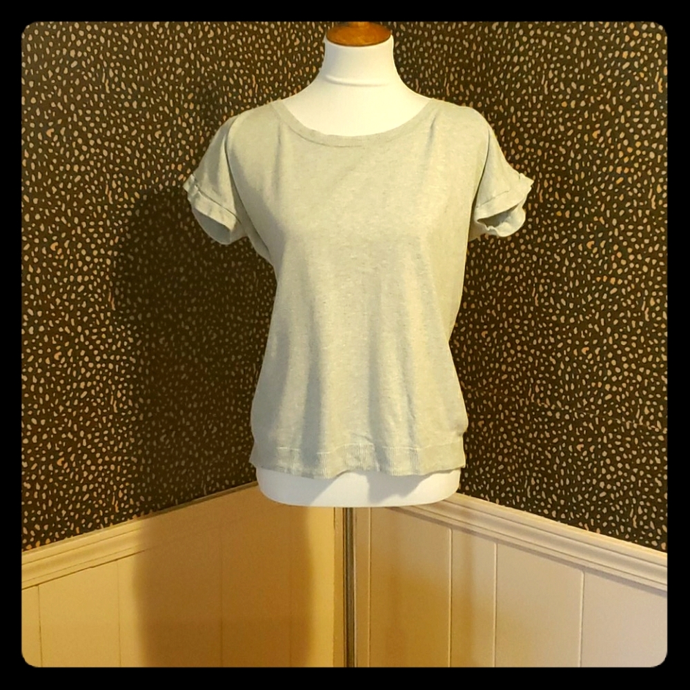 Grey Knitted T-Shirt